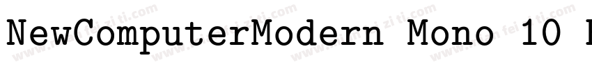 NewComputerModern Mono 10 Book字体转换